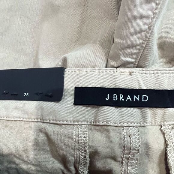 J Brand Inez Mid Rise Chino Khaki Pants Sz 25 NWT - Picture 3 of 10